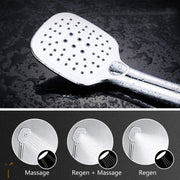 Happyment Douche - 3 standen - Regendouche & handdouche - Waterval - Massage straal - Doucheset met thermostaatkraan - Zilver - RVS