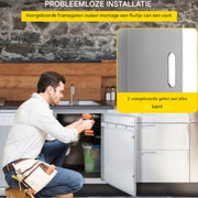 BBQ Dubbele Deur Luxe - RVS - Met Voering - 88 x 48 cm