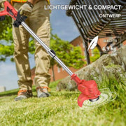 Draadloze Grastrimmer 21V - Elektrische Strimmer - Inclusief Accu - Voor Gras, Onkruid & Tuinonderhoud