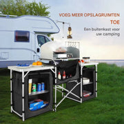 Happyment Campingkast - Keukenkastje - Tuinkast - Voor buiten - Camping buiten