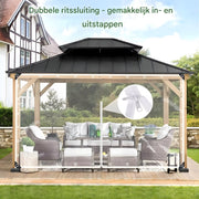 Dekzeil - Afdekzeil - Zeildoek - Voor Tuinhuis & Terras -Transparant 3x3m
