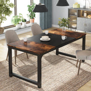 Bureau Livio - 80 × 160× 75 cm - Bruin - Computerbureau - Voor thuis of werk