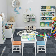 Bolt Edge Kindertafel - Wit/Blauw/Oranje - Met 2 Stoeltjes - Kinderbureau