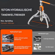 Lagertrekker Gereedschap set PRO - Poelietrekker - 15T Hydraulisch - Twee/Drie Klauw Trekkerset