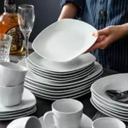 Regal Dinerborden – 6 persoons – 30 delig – Wit Keramisch – Serviesset – Breakfast Plates