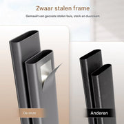 Metalen Buitenstoelenset - Tuinstoelen - Tuintafel stoelen - Stapelbare Terrasstoelen van Textilene - Set van 4, Max. Belastbaarheid 150 kg - Bruin