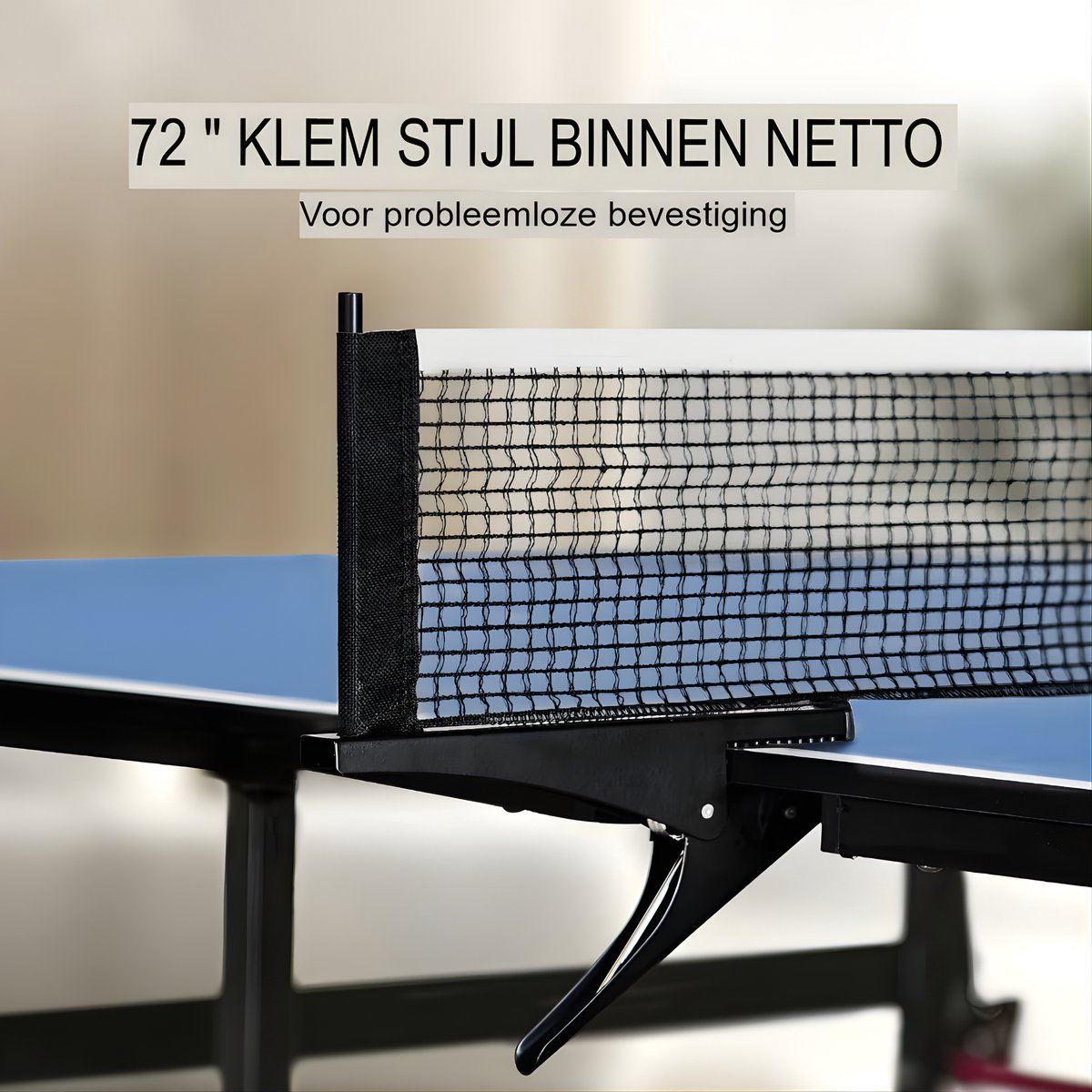 Professionele Opvouwbare Tafeltennistafel - Pingpongtafel - Voor Indoor & Thuisgebruik - MDF Speeloppervlak - Dikte 18mm