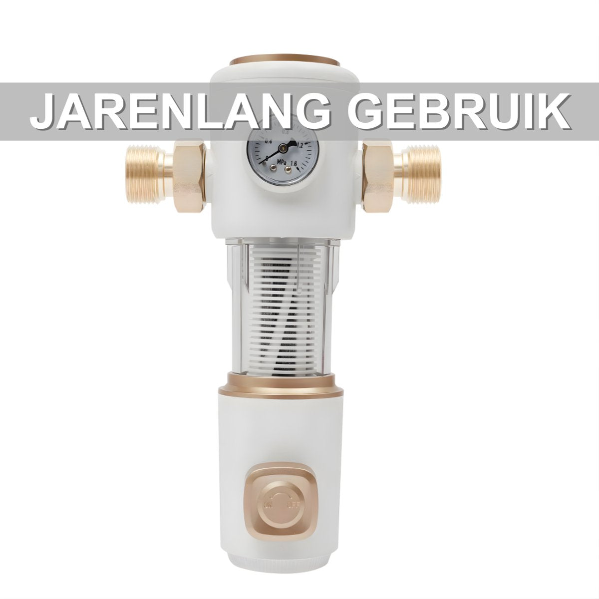 Waterfilters - Voor huishoudelijk gebruik - Sediment terugspoelfilter - Wit
