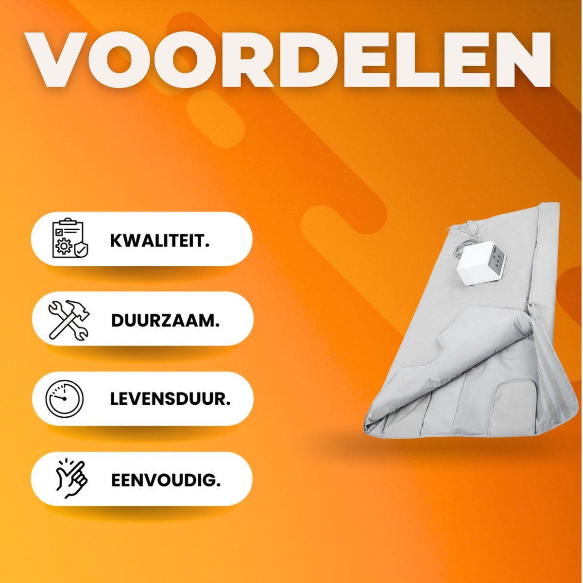 Sauna deken deluxe - 3 Zone Infrarood verwarming - Saunadeken gewichtsverlies - Afslanken en ontspanning