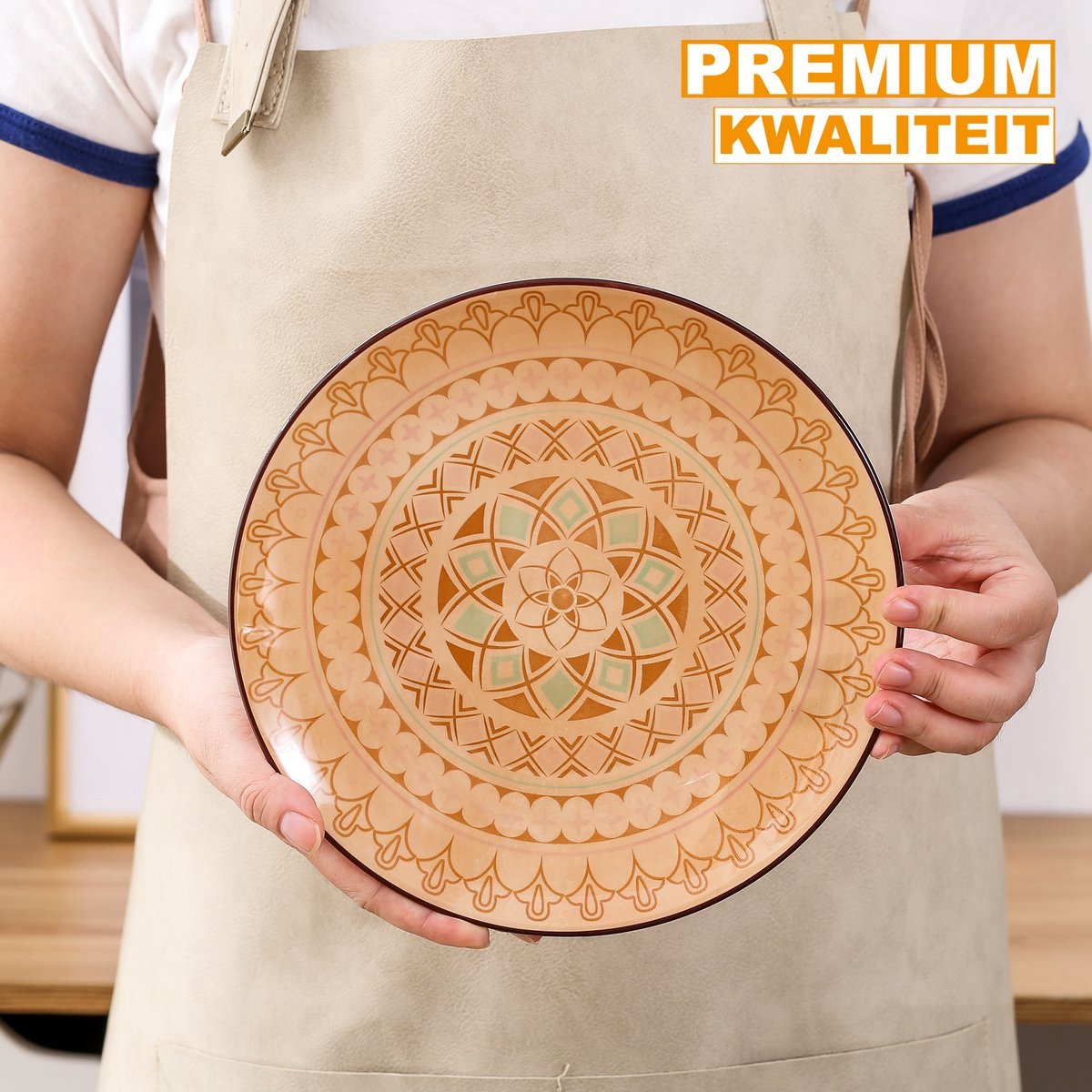 Sorellia Mokkenset - 6 stuks - Mix kleur - Dinerborden - Bordenset - Diepe borden - Ontbijtborden - Servies - Keukenservies