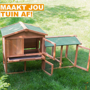 Bolt Edge Konijnenhok - Hout - Binnen & buiten - 2 verdiepingen