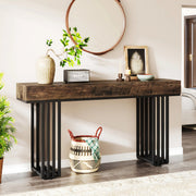 Consoletafel landy - Wandtafel - Bruin - Sidetafel - Massief hout - Haltafel - Woonkamer of hal