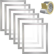 Zeefdrukkit - 6 stuks Aluminium - Zeefdruk set frame - zeefdrukframes 46x51CM - Startersset - Zeefdrukraam