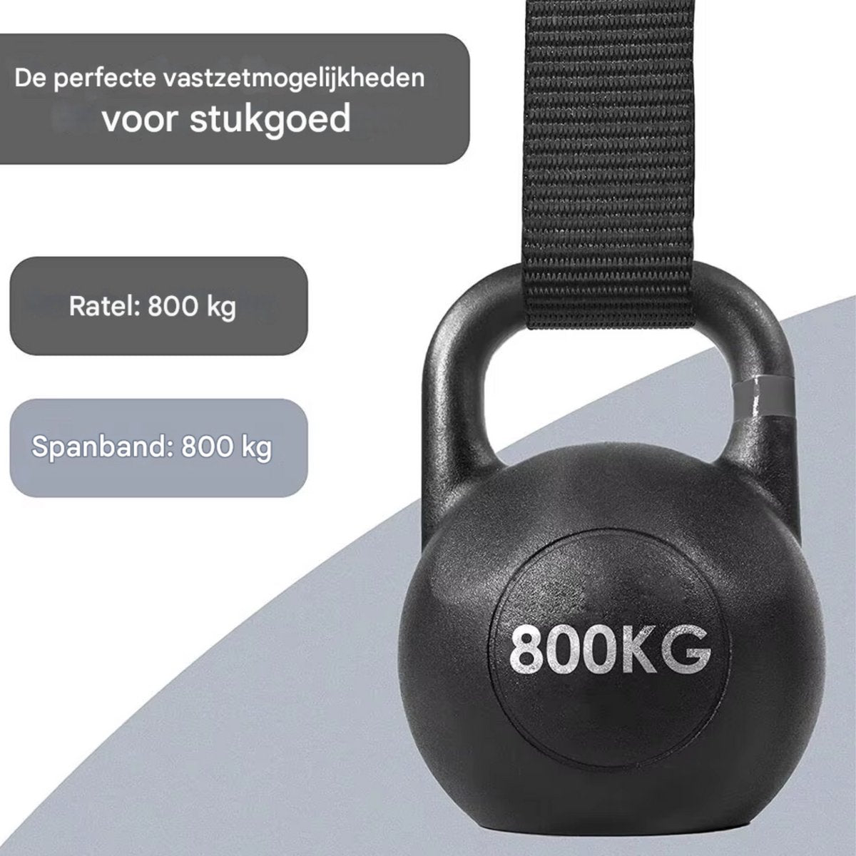 Spanbanden met ratel - 10 stuks - Sjorband - Ratelriemen 25mm/6m -800kg trekkracht - Polyester Zwart
