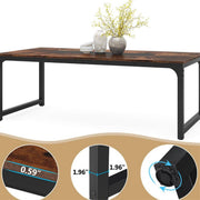 Eettafel Avira - 200cm - Voor 6-8 personen - Voor Keuken of eetkamer - Bruin