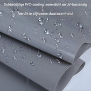 Zeildoek 210x240cm - Verranda - Dekzeil - Overkapping - Voor Terras, Pergola & Tuinhuis - Waterdicht - Wind - Donkergrijs