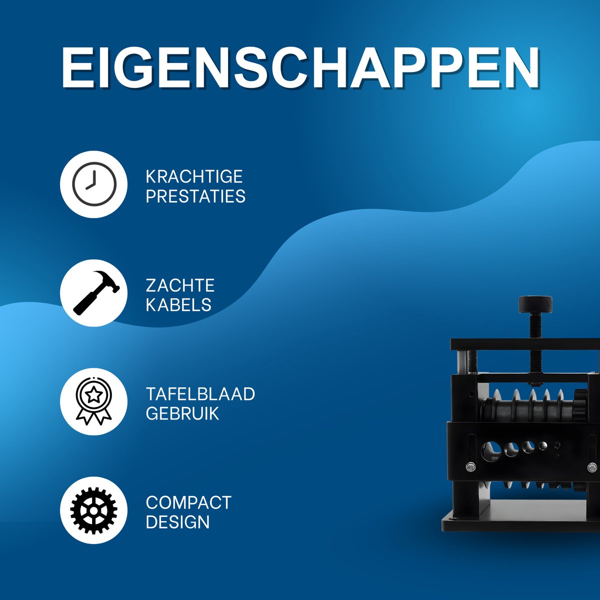 Elektrische kabelstripper machine - 5 kanelen - Draadstripper - 90W - Automatische Striptang - 3.4-17mm - Kabelpeller - Stripmachine - Elektrisch - Koper en meer