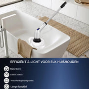 Elektrische Vloerschrobmachine 10-in-1 - Draadloze Spin-Schrobborstel - Met Lange Steel - Voor Diepe Vloerreiniging & Tegels