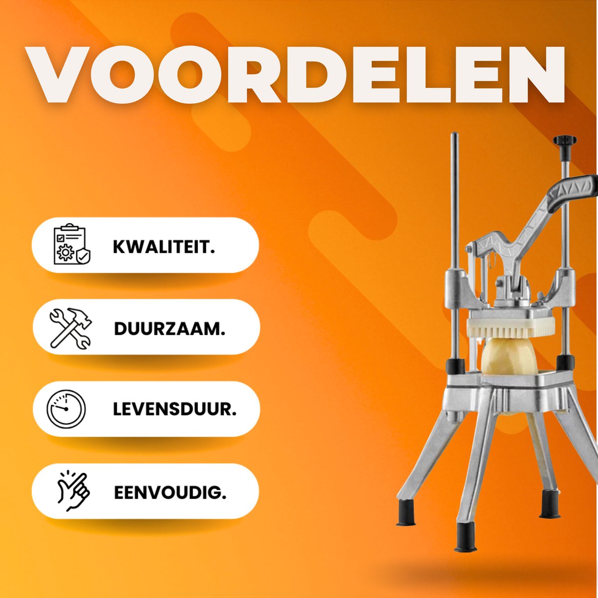 Multifunctionele Snijder - RVS Aardappelsnijder - Handmatig Frietmaker