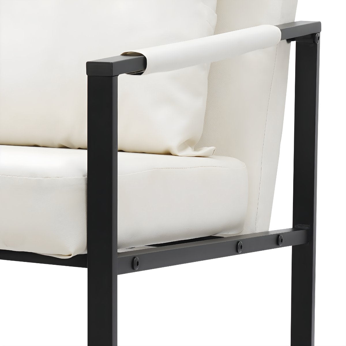 Fauteuil- Voor Woonkamer - Moderne Lounge - Stof /Wit