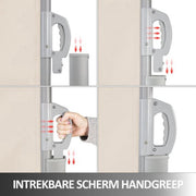 Luxe Windscherm - Uittrekbaar - Zonnescherm - Beige - 160x300cm - Tuinscherm - Zijluifel
