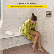 Betegelbare badkamer bank - Inbouw bank - Douche kruk - Doucheruimte - 97x29x50 cm - EPS Composiet
