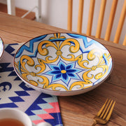 Imperial Zafiro Serviesset - 12 delig - 8 persoons - Mozaïek - Dinerborden - Bordenset - Diepe borden - Ontbijtborden - Servies - Keukenservies - Luxe design - Tafelstijl