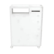 Badkamerkast - Opbergkast - Badkamermeubel - Voor smalle badkamers - Op wieltjes - Wit - 53*19,5*75 cm