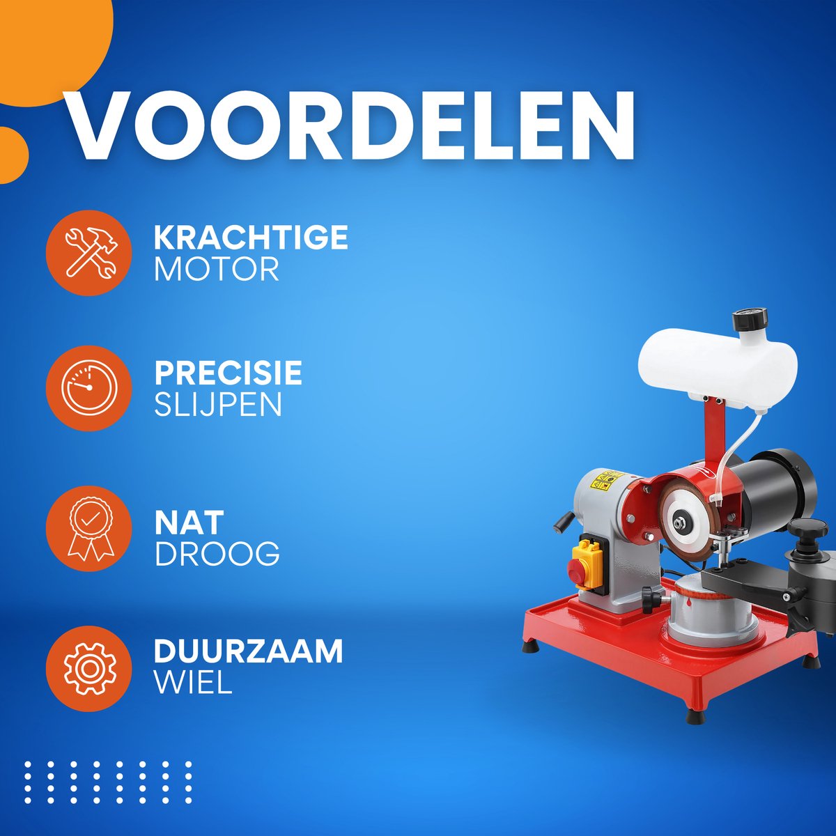 Cirkelzaagblad - Slijpmachine - Zaagtand Grinder met Slijpwiel - 220V Voor Droog & Nat Slijpen