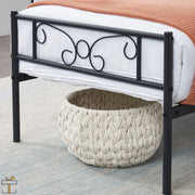 Metalen Bedframe - Zwart - 90x190cm - Incl. lattenbodem - 1 persoons