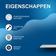 Klaptafel - Wandtafel - Voor wandgebruik / kleine ruimtes - 110x35 cm