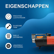 Luchtcompressorpomp met tank - Voor trein- en vrachtwagenhoorns - Krachtige luchtaanvoer - Met pomp en luchttank
