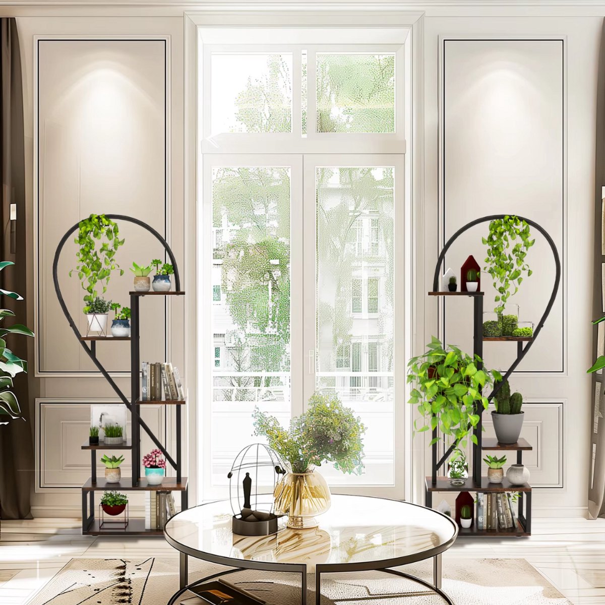 Plantenstandaard hart - Voor Tuin of woonkamer - Plantenrek - Plantentafel