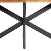 Eetkamertafel ovaal - 4 personen - Massief mangohout - Eettafel - 200x90x77cm