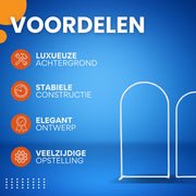 Bruiloft decoratie - Rozenboog - 240CM - Versiering - Backdrop frame - Multifunctioneel voor ceremonies en feesten