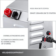 Proffesionele Grain Grinder RVS- Kruidenmolen- Specerijenmolen- 2200W Graanmolen - RVS Keukenmolen