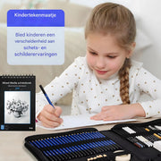 Schetspotloden set - 80 stuks - Met Reisetui - Voor kinderen en volwassenen - Met Puntenslijper