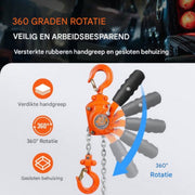 Mini Hefboomtakel - 0,25T - Kettingtakel PRO - 2,8 m Hefhoogte