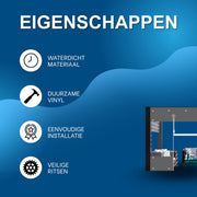 Zeildoek 210x300cm - Verranda - Dekzeil - Overkapping - Voor Terras, Pergola & Tuinhuis - Waterdicht - Wind - Donkergrijs
