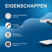 Bijzettafel- Voor Woonkamer / Sofa - C-vormige - Wit