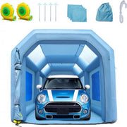 Opblaasbare spuitcabine - incl. lucht filtersysteem - Verfspuit tent – 5 x 2,2 x 2,1 m - 480W/750W Anti-Spray - Airbrush - Spray booth - Opvouwbaar