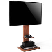 TV vloerstandaard vintage - VerrijdbaarVoor 32"-65" inch - Standaard statief universeel - In hoogte Verstelbaar