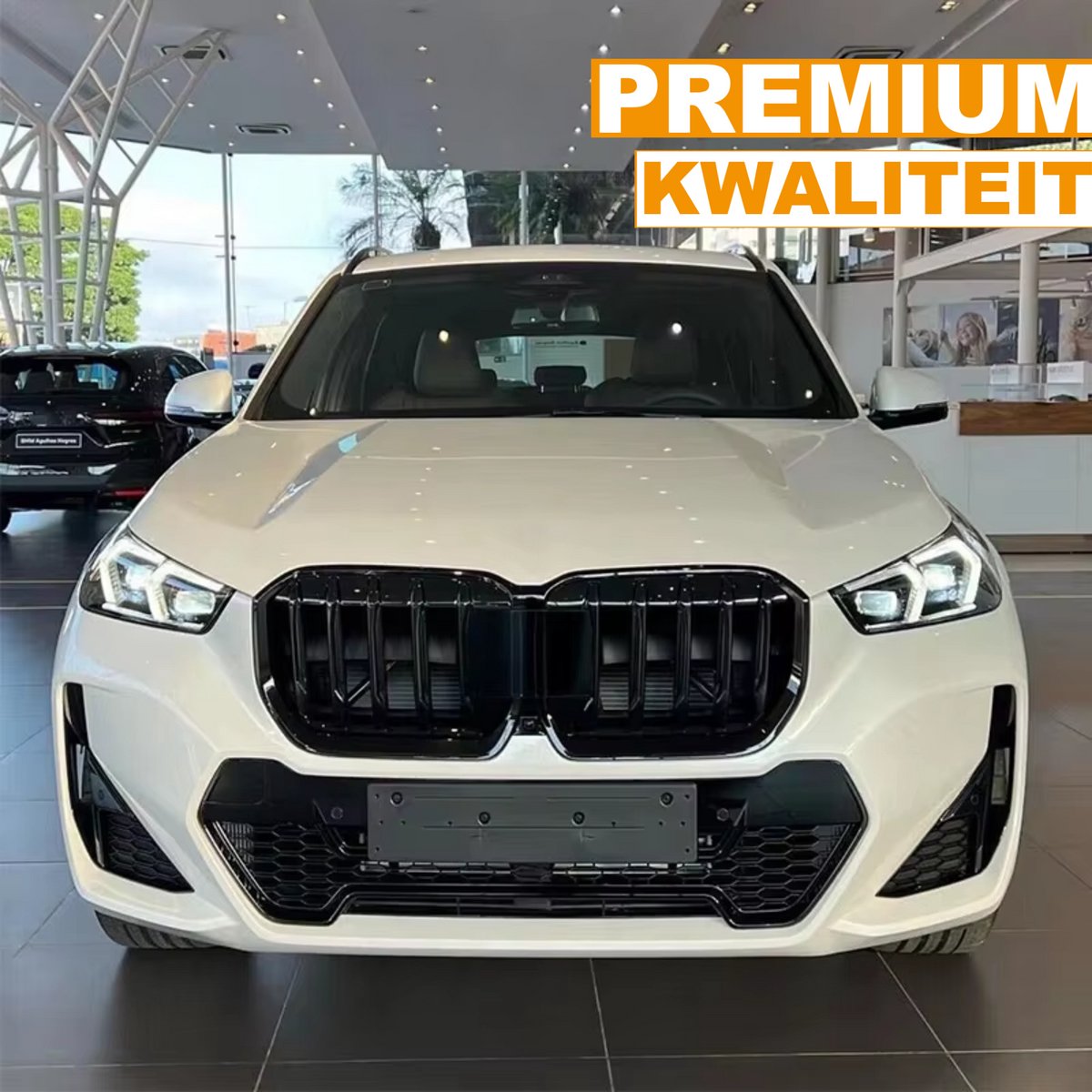 Voorbumper Grill Mesh - Voor BMW X1 U11/U12 M Sport (2022-2024)- Enkele Lijn Stijl - Niergrill - Auto accessoires