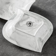 Bolt Edge Serviesset - 6 Persoons - 12 Delig - Porselein - Bordenset Wit - Luxe Design