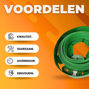 Borderrand - 20m - Gazonrand Kunststof - Flexibele perkafzetting - Tuinrand - 5cm hoog - Groen