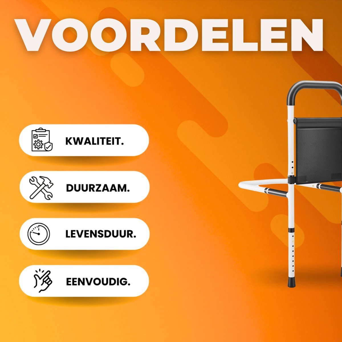 Bedbeugel Opulence in hoogte verstelbaar - Stahulp - Bedsteun - Opstahulp - Mobiliteit - Voor senioren