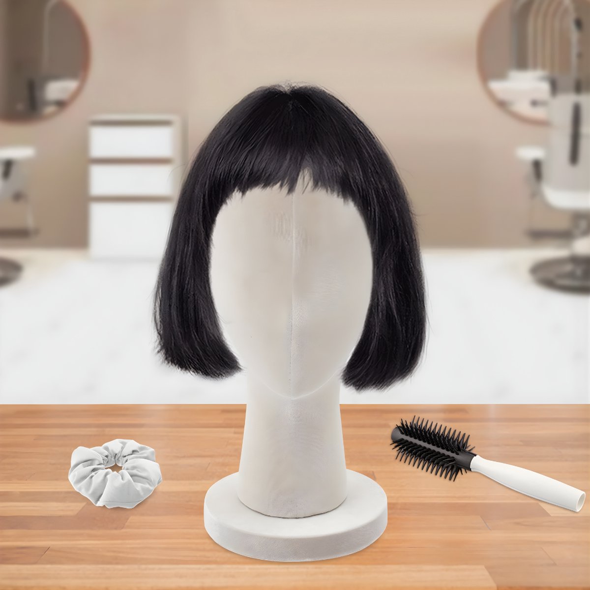 Female Mannequin Hoofd - Voor het tonen van pruiken en hoeden - Beige