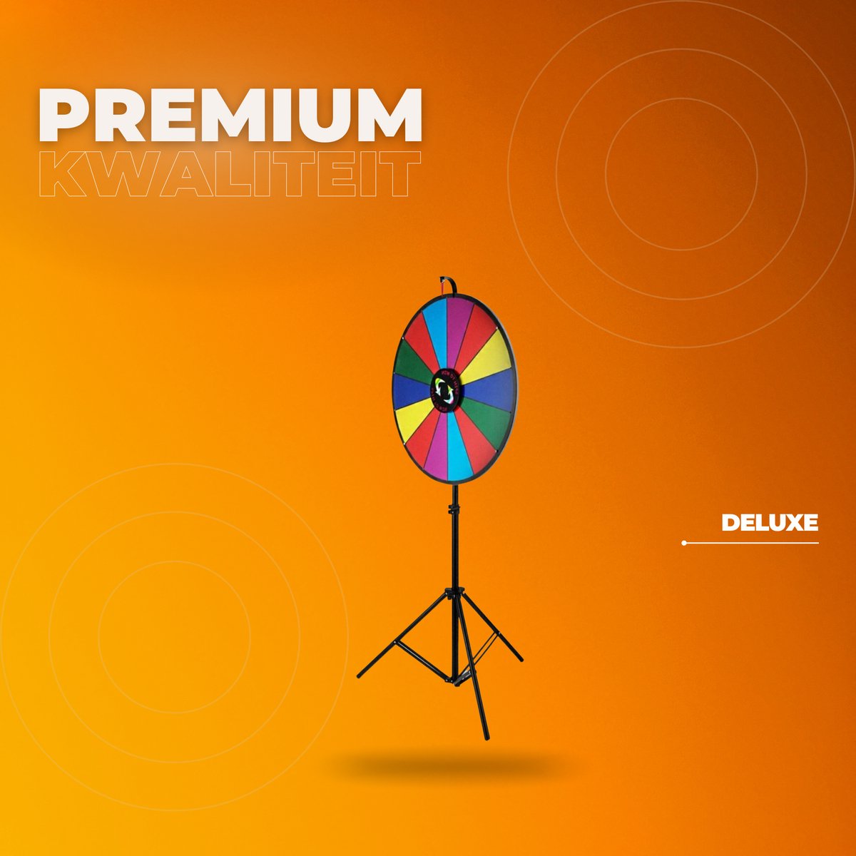 Rad van fortuin - 61cm - Fortuinwiel - Draairad - Draaiwiel - Draaischijf - 14 Slots - Spel & Promotie