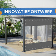 Happiq Transparant PVC zeildoek Tavien - waterdicht zeil voor veranda overkapping