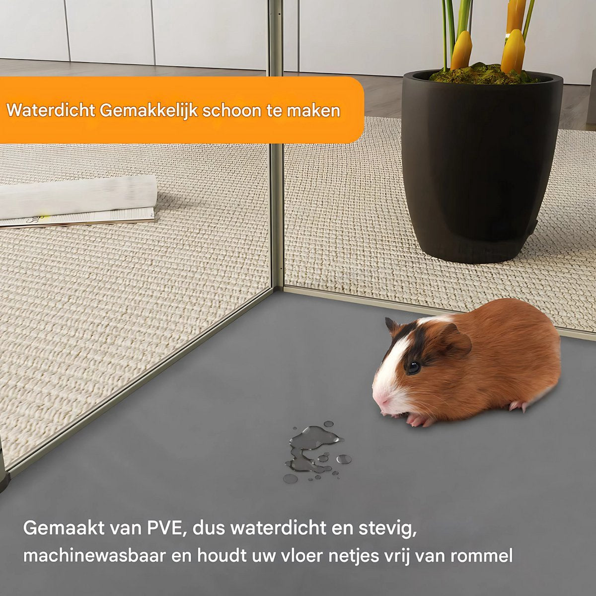 Tavien Hamsterkooi - Ren - Voor Binnen - Huisje - Knaagdieren ren - Cavia